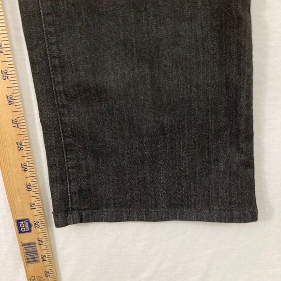 NYDJ size 10 Black/Gray Mid Rise Bootcut Jeans - Picture 8 of 11